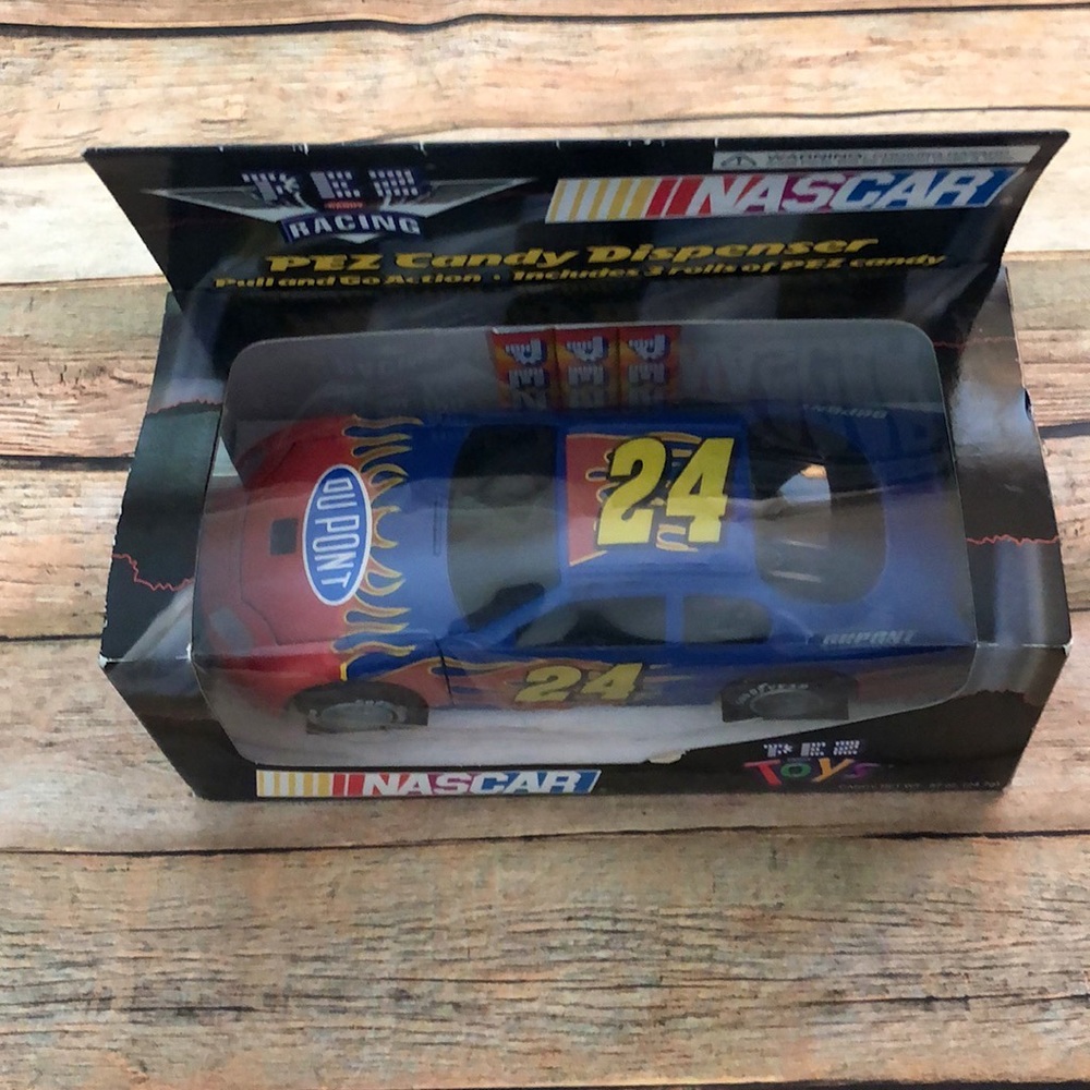 PEZ NASCAR Candy Dispenser Collectible Toy Game | For Ages 3+.